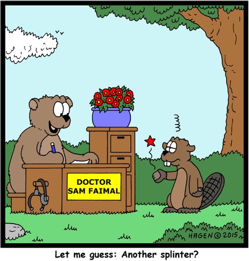 "Let me guess: Another splinter?"