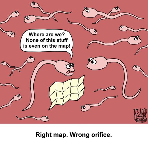"Where are we? None of this stuff is even on the map!"