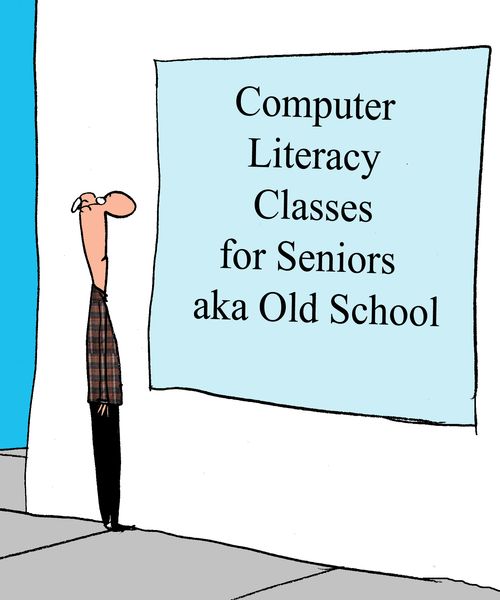 Computer Literacy Classes for Seniors aka Old School