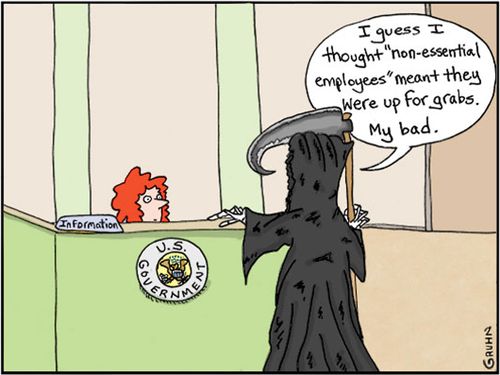 "I guess I thought 'non-essential employees' meant they were up for grabs. My bad."