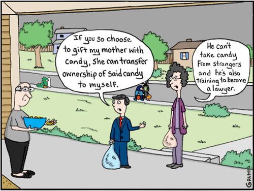 "If you so choose to gift my mother with candy, she can transfer ownership of said candy to myself."