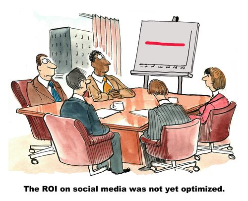 The ROI on social media was not yet optimized.