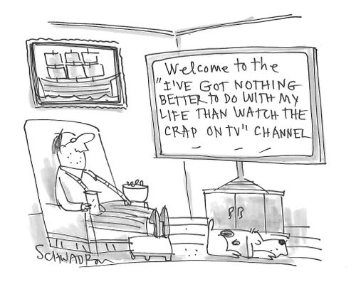 Welcome to the 'I've got nothing better to do with my life than watch the crap on TV' channel.