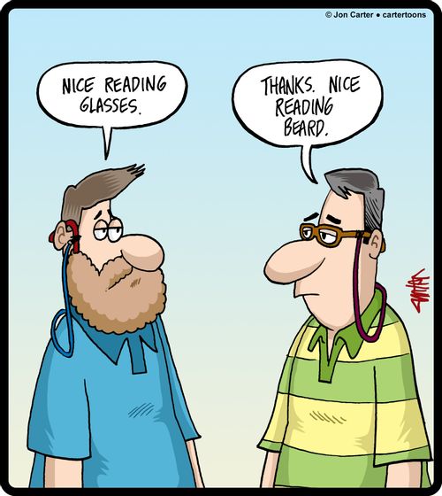 "Nice reading glasses."