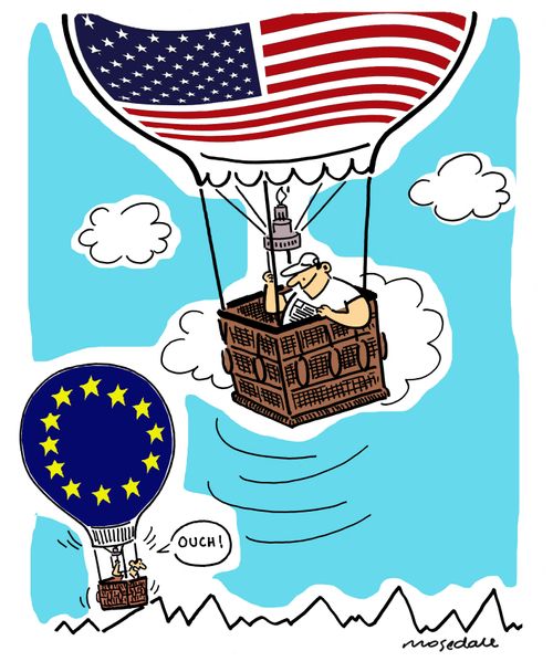 US economy outperforms Europe.