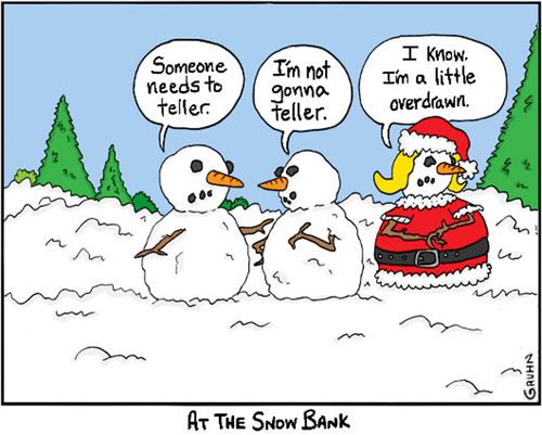 At the Snow Bank.