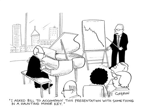 "I asked Bill to accompany this presentation with something in a haunting minor key."
