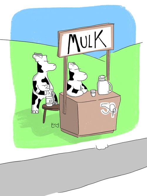 Mulk - cows self bottling milk.