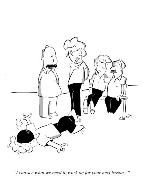 "I can see what we need to work on for your next lesson..."
