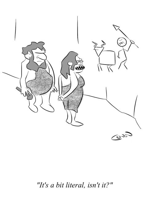 "It's a bit literal, isn't it?"