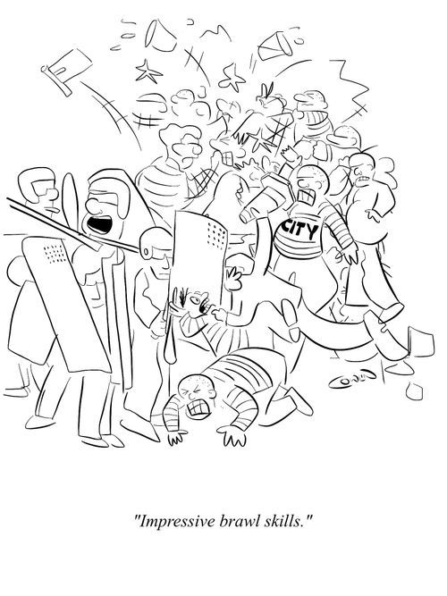 "Impressive brawl skills."
