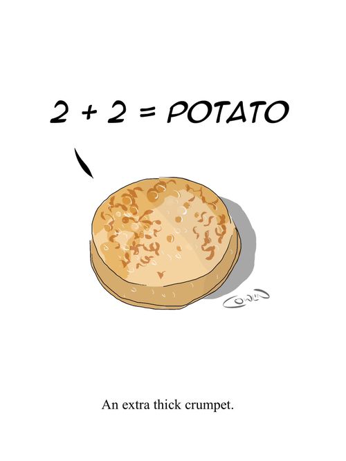 An extra thick crumpet