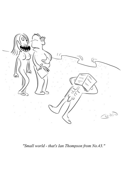 "Small world - that's Ian Thompson from No. 43."