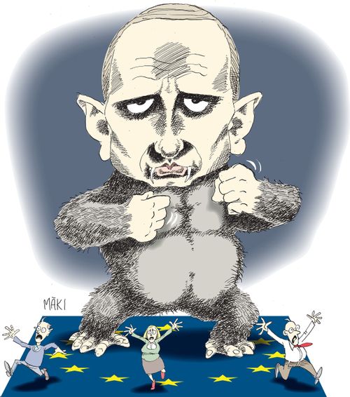 Putin dancing on the EU