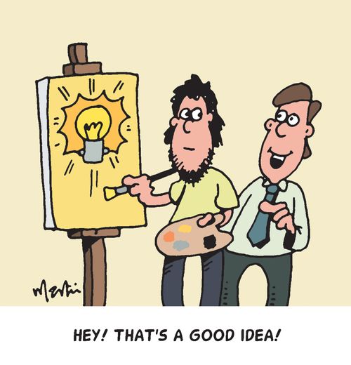 "Hey! That's a good idea!"