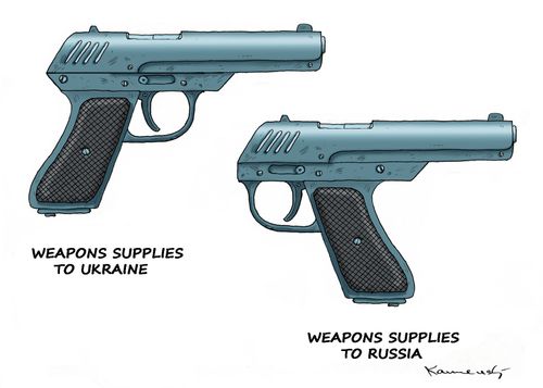 Weapons supplies to Ukraine. . . Weapons supplies to Russia.