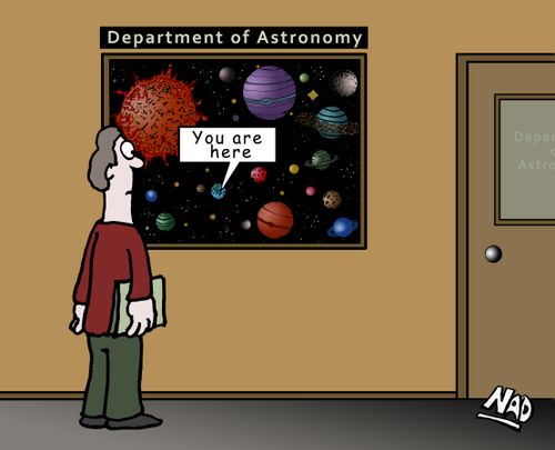 Department of Astronomy - 'You are here'
