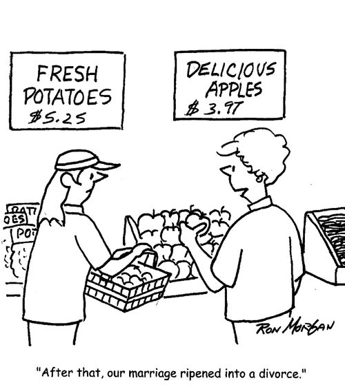 "After that, our marriage ripened into a divorce."