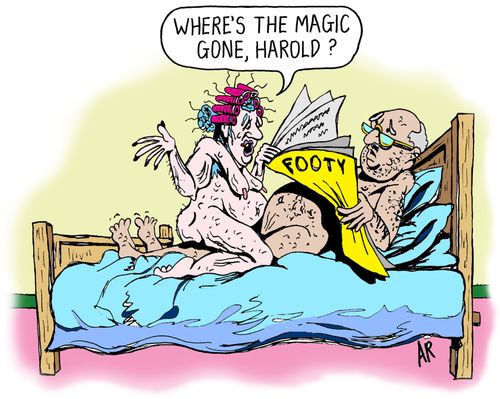 "Where's the magic gone, Harold?"