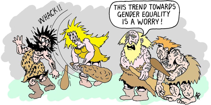 "This trend towards gender equality is a worry."