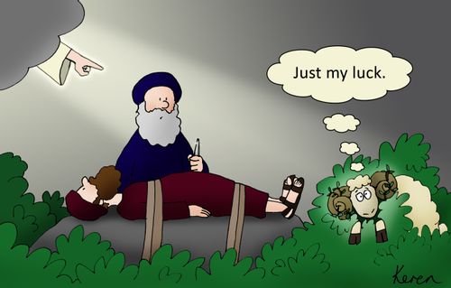 "Just my luck."