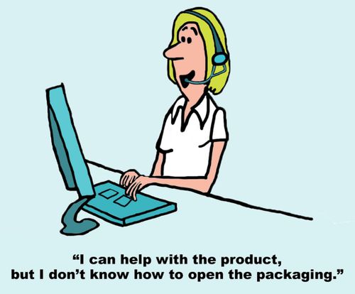 "I can help with the product, but I don't know how to open the packaging."