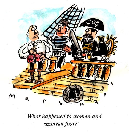 "What happened to women and children first?"