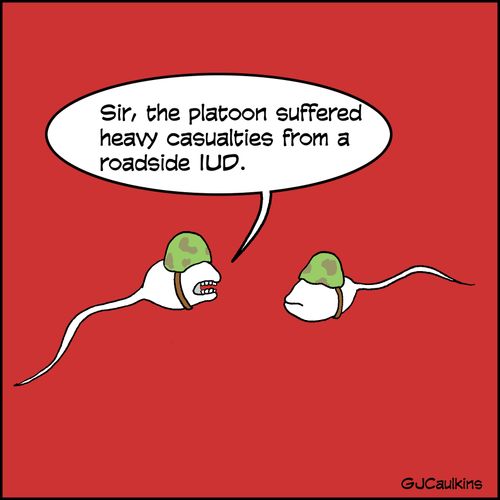 "Sir, the platoon suffered heavy casualties from a roadside IUD."