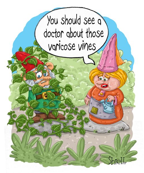 "You should see a doctor about those varicose vines."