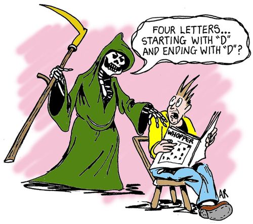 "Four letters...starting with 'D' and ending with 'D'?"