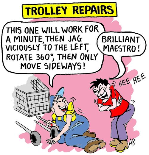"This one will work for a minute, then jag viciously to the left, rotate 360 degrees, then only move sideways!"