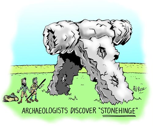 Archaeologists discover 'Stonehinge'.