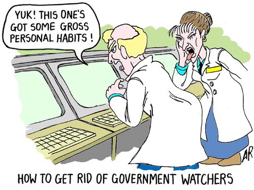 How to get rid of government watchers.