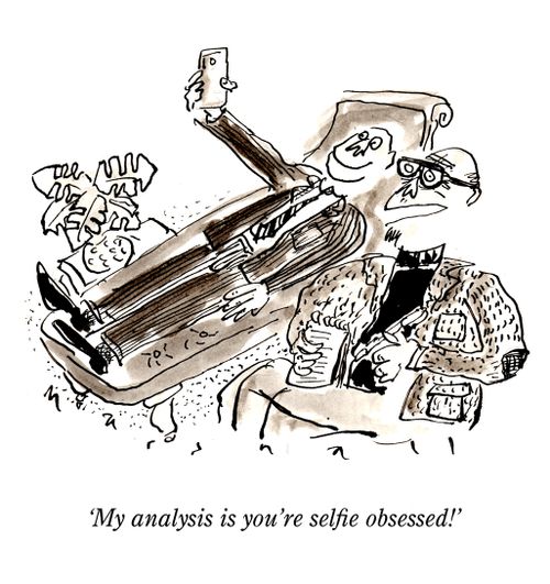 "My analysis is you're selfie obsessed!"