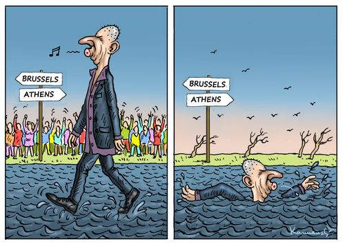 Yanis Varoufakis in Brussels
