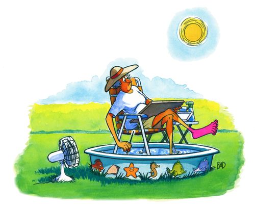 Wading Pool Watercolor