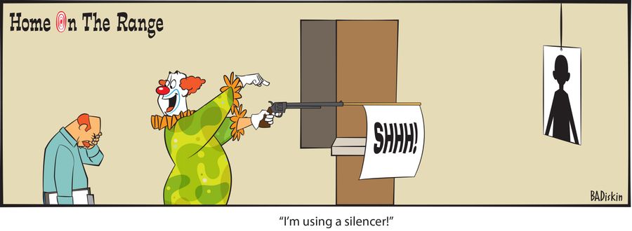 "I'm using a silencer!"