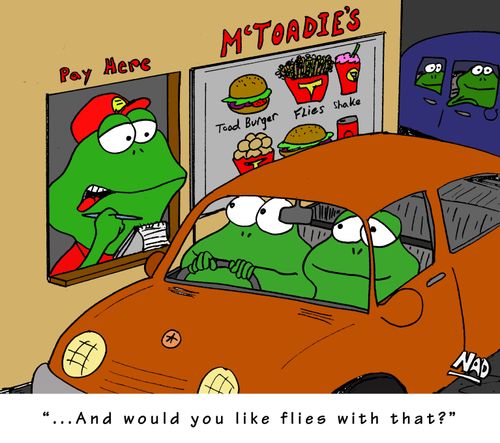 ". . . And would you like flies with that?"