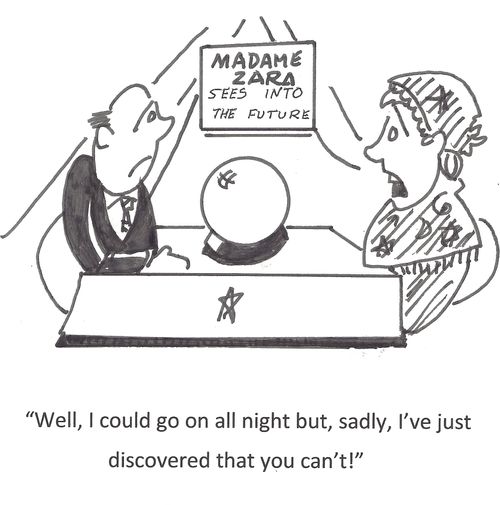 "Well, I could go on all night but, sadly, I've just discovered that you can't!"