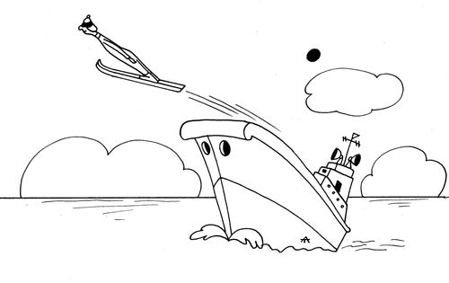 Skiing at Sea