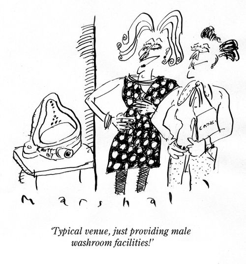 "Typical venue, just providing male washroom facilities!"