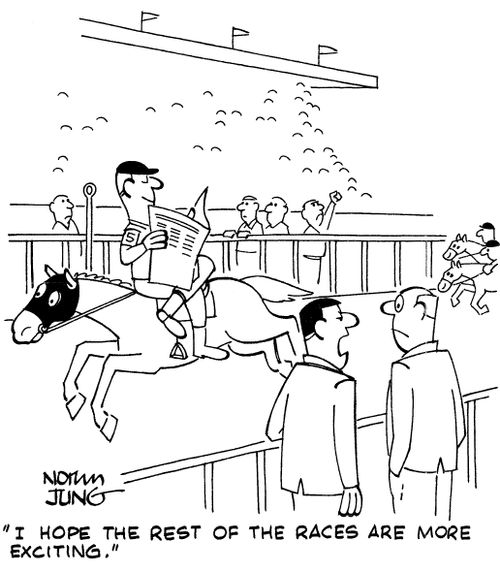 "I hope the rest of the races are more exciting."