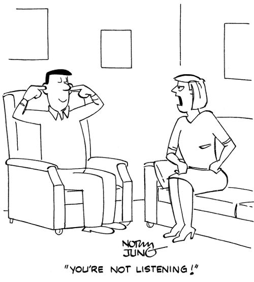 "You're not listening!"