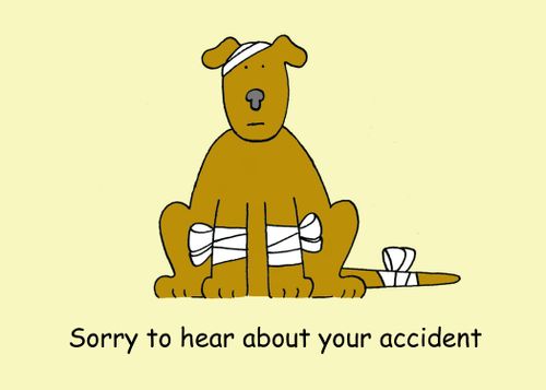 Sorry to hear about your accident.