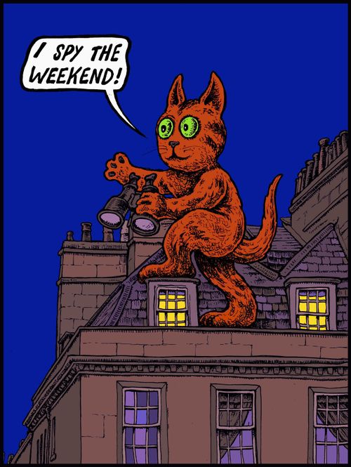 "I spy the weekend!"