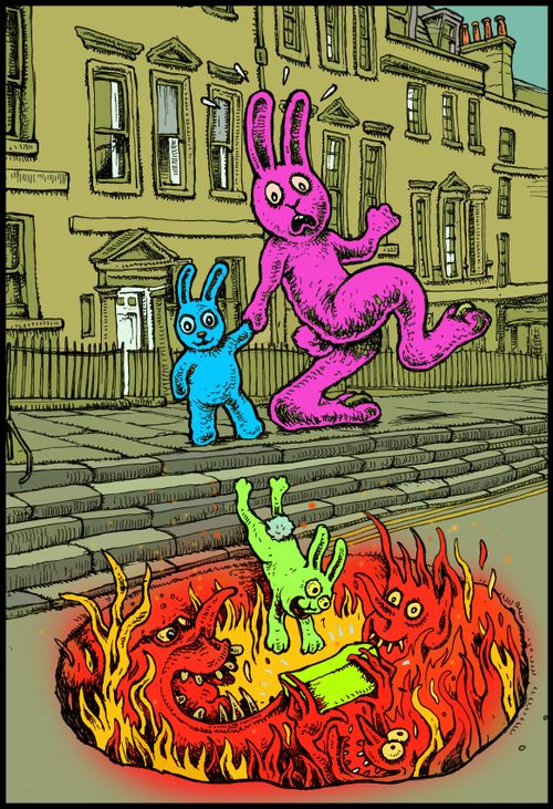 Pothole to hell.