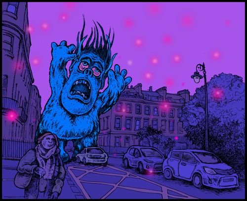 Blue Monster in Bath