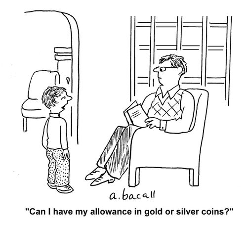 "Can I have my allowance in golf or silver coins?"