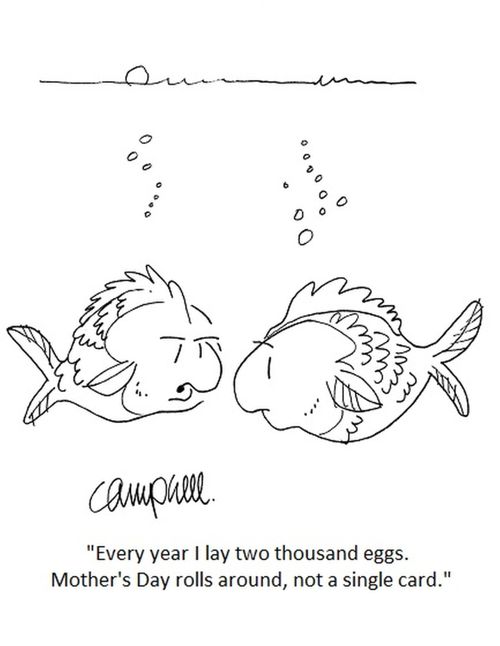 "Every year I lay a thousand eggs. Mother's Day rolls around, not a single card."