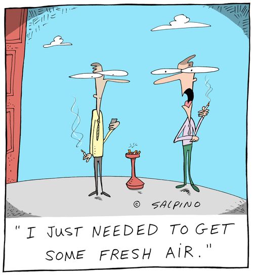 "I just needed to get some fresh air."